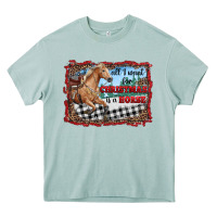 Arona all i want for christmas is a horse  with farm Heavy Core Tee - RanaPortraitStore