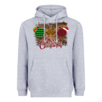 Heather Grey Merry Christmas Apples Heavyweight Hoodie - Bettercallsaul