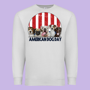 American Dog Day Premium Sweatshirt Designed By Bettercallsaul