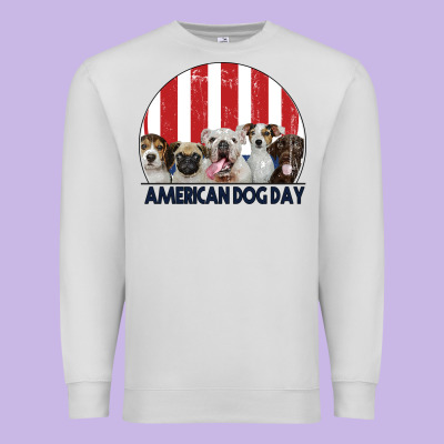 American Dog Day Premium Sweatshirt Designed By Bettercallsaul
