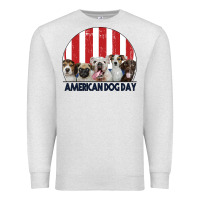 Oatmeal Heather American Dog Day Premium Sweatshirt - Bettercallsaul