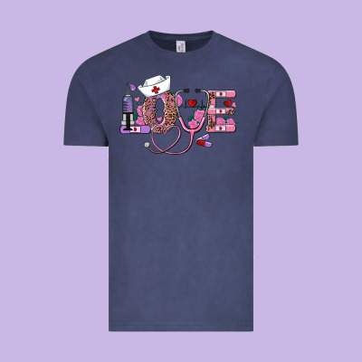 Valentine's Day Nurse Love Vintage Tee Designed By Adodesignshop