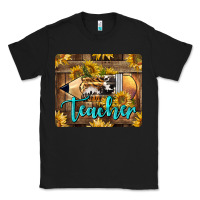 Black Western Teacher Pencil With Sunflowers Classic Tee - LillyAllenDesigns
