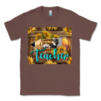 Chestnut Western Teacher Pencil With Sunflowers Classic Tee - LillyAllenDesigns