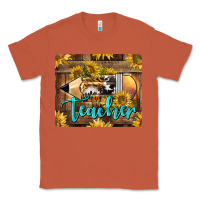 Copper Western Teacher Pencil With Sunflowers Classic Tee - LillyAllenDesigns