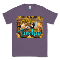 Lavender Western Teacher Pencil With Sunflowers Classic Tee - LillyAllenDesigns