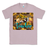 Lilac Western Teacher Pencil With Sunflowers Classic Tee - LillyAllenDesigns