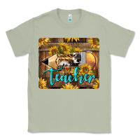 Matcha Western Teacher Pencil With Sunflowers Classic Tee - LillyAllenDesigns
