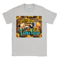 Moon Dust Western Teacher Pencil With Sunflowers Classic Tee - LillyAllenDesigns