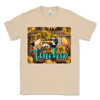 Mushroom Western Teacher Pencil With Sunflowers Classic Tee - LillyAllenDesigns