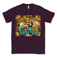 Plum Western Teacher Pencil With Sunflowers Classic Tee - LillyAllenDesigns