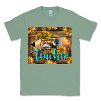 Sage Western Teacher Pencil With Sunflowers Classic Tee - LillyAllenDesigns