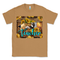 Toasted Coconut Western Teacher Pencil With Sunflowers Classic Tee - LillyAllenDesigns