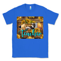 True Royal Western Teacher Pencil With Sunflowers Classic Tee - LillyAllenDesigns