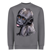 Storm Baby Gorilla Head Heavyweight Sweatshirt - LillyAllenDesigns