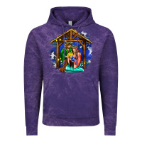 Cloud Purple jesus and mary with god Vintage Hoodie - AdoDesignShop