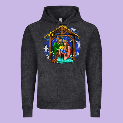 Jesus And Mary With God Vintage Hoodie Designed By Adodesignshop
