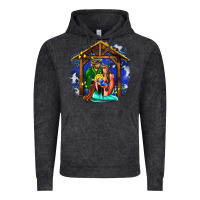Vintage Black jesus and mary with god Vintage Hoodie - AdoDesignShop