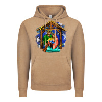 Vintage Coffee jesus and mary with god Vintage Hoodie - AdoDesignShop