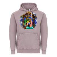 Vintage Zinc jesus and mary with god Vintage Hoodie - AdoDesignShop