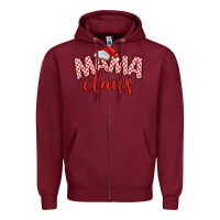 Mama Claus Zipper Hoodie | Teevron