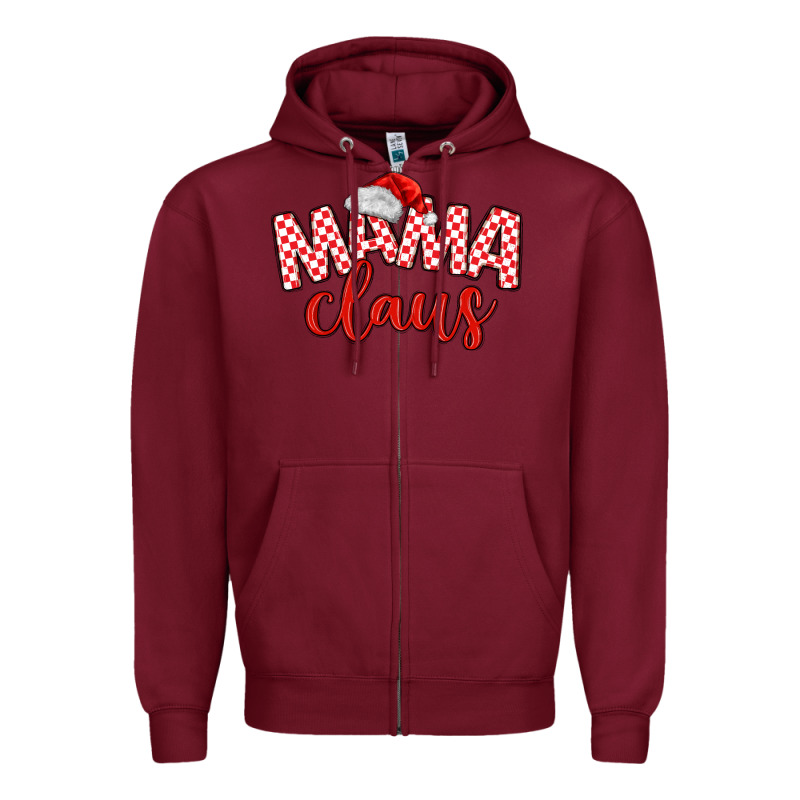 Mama Claus Zipper Hoodie by MaliasSmallBusiness | Teevron