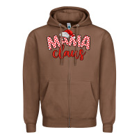 Chestnut Mama Claus Zipper Hoodie - MaliasSmallBusiness