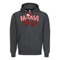 Smoke Mama Claus Zipper Hoodie - MaliasSmallBusiness