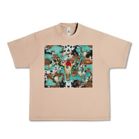 Burro bull skull flowers cowhides and leopard Urban Heavy Tee - Artiststas