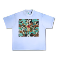Grape Ice bull skull flowers cowhides and leopard Urban Heavy Tee - Artiststas