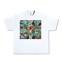 White bull skull flowers cowhides and leopard Urban Heavy Tee - Artiststas