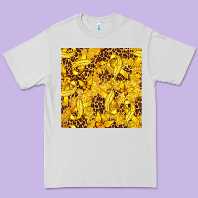 Childhood Cancer Butterfly Premium Tee Designed By Texasbilliewilder