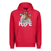 Cardinal hope white ribbon lung cancer nails Premium Hoodie - NancyCooperArtShop