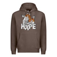 Coffee hope white ribbon lung cancer nails Premium Hoodie - NancyCooperArtShop