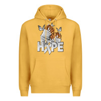 Mustard hope white ribbon lung cancer nails Premium Hoodie - NancyCooperArtShop
