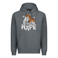 Rock hope white ribbon lung cancer nails Premium Hoodie - NancyCooperArtShop