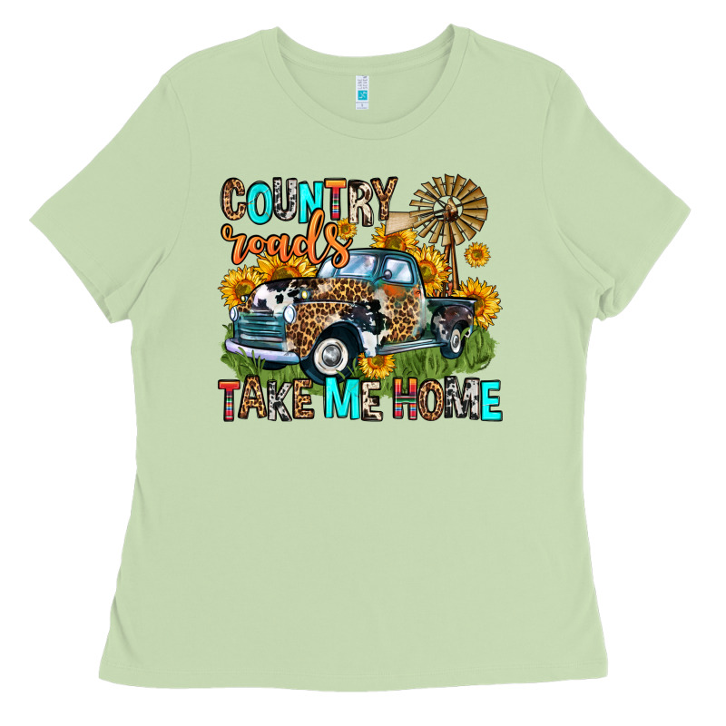 Country Roads Take Me Home Ladies Tee by Zillion Design Studio | Teevron