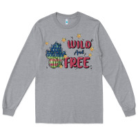 Heather Grey wild and free Long Sleeve Tee - MaliasSmallBusiness