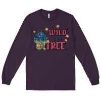 Plum wild and free Long Sleeve Tee - MaliasSmallBusiness