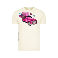 Vintage Arctic truck with hearts Vintage Tee - AdoDesignShop