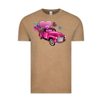 Vintage Coffee truck with hearts Vintage Tee - AdoDesignShop