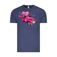 Vintage Denim truck with hearts Vintage Tee - AdoDesignShop