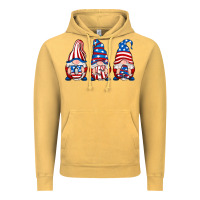 Vintage Mustard usa fourth of july gnomes Vintage Hoodie - RanaPortraitStore