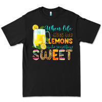 Black when life gives you lemons make someting sweet Premium Tee - Zillion Design Studio