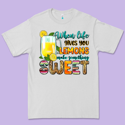 When Life Gives You Lemons Make Someting Sweet Premium Tee Designed By Zillion Design Studio
