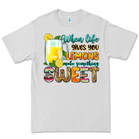 Dove Grey when life gives you lemons make someting sweet Premium Tee - Zillion Design Studio