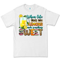 White when life gives you lemons make someting sweet Premium Tee - Zillion Design Studio