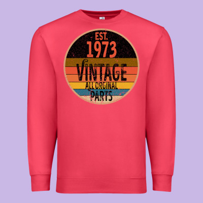 Est 1973 Vintage All Original Parts Premium Sweatshirt Designed By Bettercallsaul