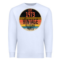 White Est 1973 Vintage All Original Parts Premium Sweatshirt - Bettercallsaul