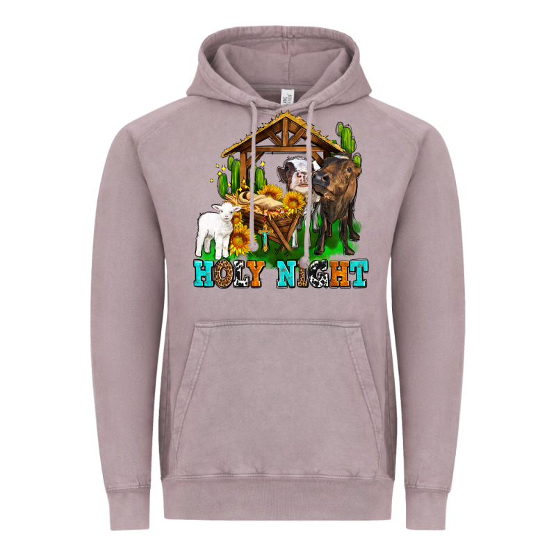 Holy Nıght Cows And Sunflowers Vintage Hoodie by AdoDesignShop | Teevron